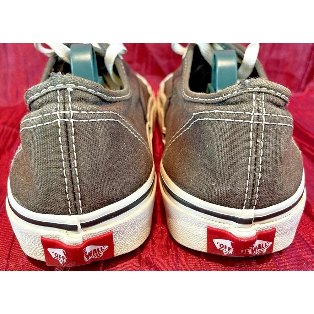 VANS Old Skool Black Canvas Lace-Up Rubber Sole Board Shoes sz 5.5M/7W